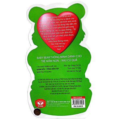Baby Bear Thông Minh Dành Cho Trẻ Mầm Non - Rau Củ Quả