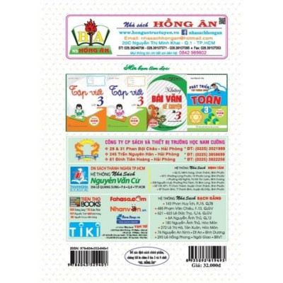 Sách - Vở Ô Li Theo Mẫu Chữ Lớp 3 bám sát sách giáo khoa bộ cánh diều (HA-MK)