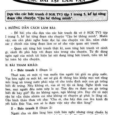 Những Bài Làm Văn Mẫu Hay Lớp 3 (Theo Chương Trình Giáo Dục Phổ Thông Mới) (Dùng Chung Cho Các Bộ SGK Hiện Hành)