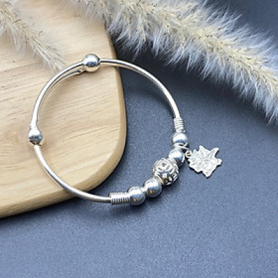 Vòng Tay Lắc Chân Bạc Ta Cho Bé Mix Charm BẠC HIỂU MINH LTE559