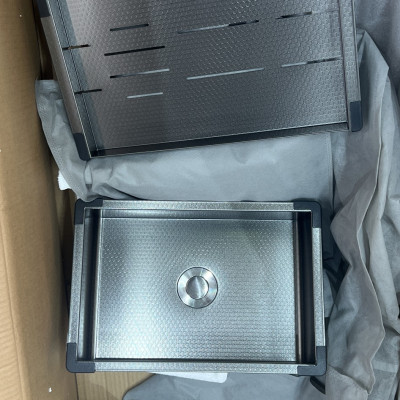 CHẬU RỬA INOX KAFF KF-HM7848B. Hàng Chính Hãng 