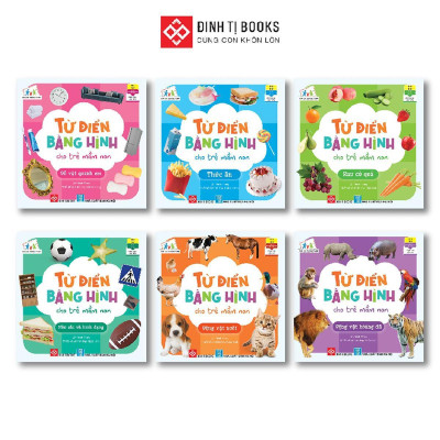 Sách - Từ Điển Bằng Hình Cho Trẻ Mầm Non - Dành Cho Trẻ 0 - 6 Tuổi - Chọn Lẻ 6 Chủ Đề - Đinh Tị Books