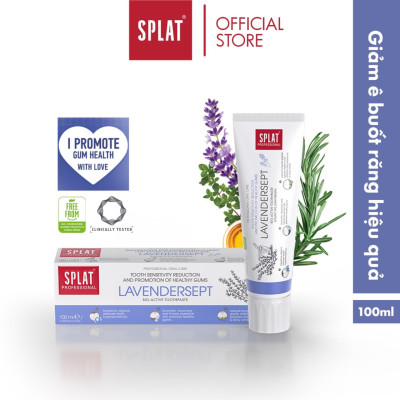 Kem Đánh Răng Giảm Ê Buốt SPLAT Lavendersept Professional Giúp Nướu Khỏe Mạnh, Làm Trắng Và Giảm Ê Buốt Răng 100ml