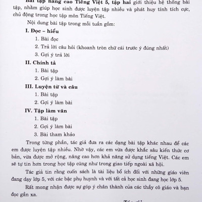 Bài Tập Nâng Cao Tiếng Việt 5 - Tập 2 (Dạng Vở Thực Hành)