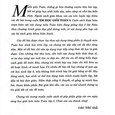 Em Học Giỏi Toán 5 (Biên Soạn Theo Chương Trình Giáo Dục Phổ Thông Mới)