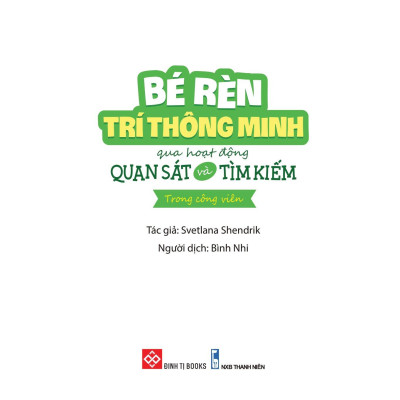 Bé Rèn Trí Thông Minh Qua Hoạt Động Quan Sát Và Tìm Kiếm - Trong Công Viên
