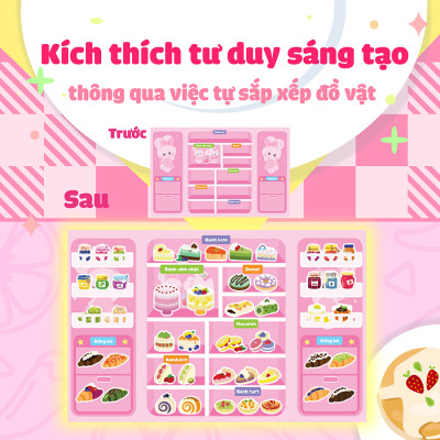 Mua hay bán khéo cùng thỏ Miki tủ bánh ngọt ngào (Hơn 60 stickers)