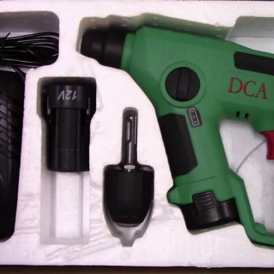 Máy khoan bê tông dùng pin 12V DCA ADZC13 (2 pin 12V/2Ah, 1 sạc) + Kèm 1 bút thử điện Kendo 20242 - Hàng chính hãng