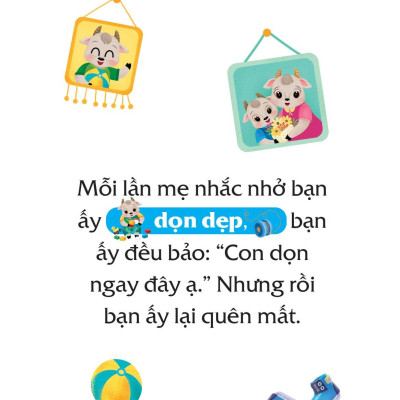 Sách Truyện Tranh Song Ngữ Việt Anh Cho Bé - Đồ Đạc Gọn Gàng Sẵn Sàng Sử Dụng