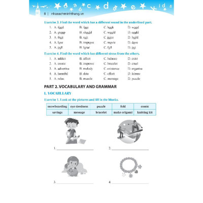 Sách - Global Success - Bài Tập Tiếng Anh Lớp 8 - Có Đáp Án - Tập 1 - Minh Thắng