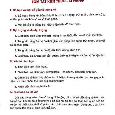 Bộ Đề Kiểm Tra, Đánh Giá Năng Lực Toán 5 - Tập 2