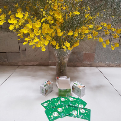 Dung Dịch Cắm Hoa Lan Vũ Nữ Lâu Tàn dạng bột của Israel (Combo 100 gói) giúp hoa lan nở đến nụ cuối cùng và hạn chế đen gốc hoa