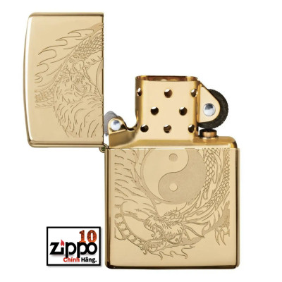 Bật lửa Zippo 49024 Tiger and Dragon Design - Chính hãng 100%