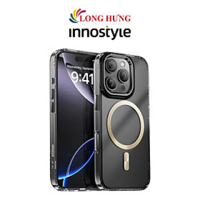 Ốp lưng chống sốc hỗ trợ sạc không dây Innostyle dành cho iP 16 Pro/16 Pro Max - Hàng chính hãng
