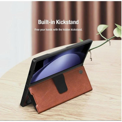 Bao Da dành cho Samsung Galaxy Z Fold 7 / Z Fold 6 hiệu Nillkin Aoge Leather Cao Cấp - Hàng nhập khẩu