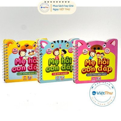 Sách - Mẹ Hỏi Con Đáp - Cuộc Sống Quanh Bé + Thế Giới Tự Nhiên + Nhận Thức Bản Thân - Việt Thư