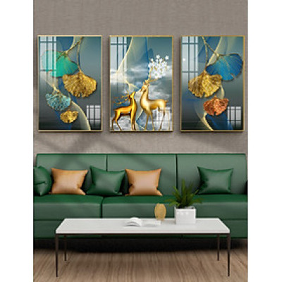 Tranh Treo Tường Tráng Gương Pha Lê Cao Cấp ,BỘ 3 TẤM TRANH HƯƠU TÀI LỘC,TRANH TREO TƯỜNG Trang Trí Phòng Khách Sang Trọng, Hiện Đại, PVP-DC399-DC409