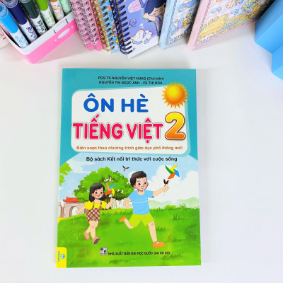 Sách - Bộ 2 cuốn Ôn Hè Toán + Tiếng Việt 2 Kết Nối - ndbooks