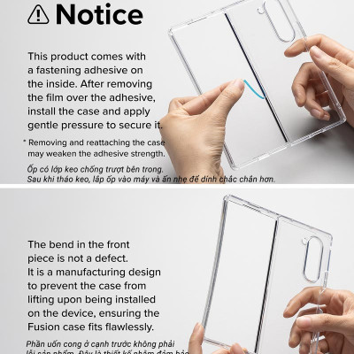 Ốp lưng trong suốt RINGKE Fusion cho Samsung Galaxy Z Fold 7/ Z Fold 6_ Hàng chính hãng
