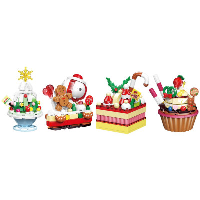 Đồ Chơi Lắp Ráp Chủ Đề Giáng Sinh - Chocolate Strawberry Cake - Keepplay K29805 (120 Mảnh Ghép)