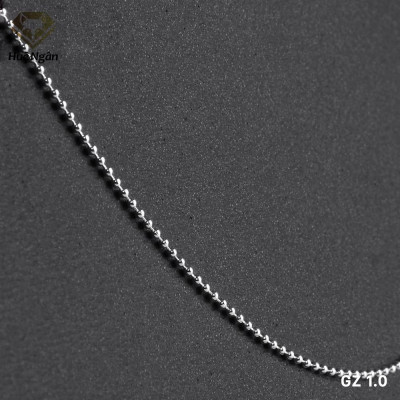 Dây chuyền bạc Ý 925 Huệ Ngân Dây bi trơn GZ