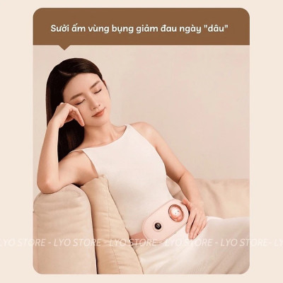 Máy Massage Làm Ấm Bụng, Đai Đeo Giảm Đau Bụng Kinh Nguyệt, Làm Ấm Tử Cung Cho Phụ Nữ Đến Kì