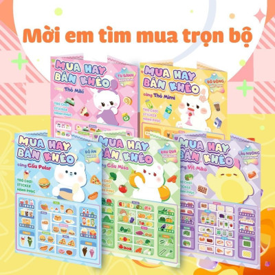 Sách - Mua Hay Bán Khéo Cùng Thỏ Mimi Đồ Uống Mát Lạnh (Hơn 60 Stickers) - Megabook