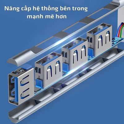 Bộ chuyển đổi USB Type-C sang Hub USB 3.0 4 cổng - Hàng Nhập Khẩu
