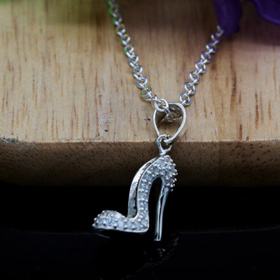 Dây Chuyền Và Mặt Dây Chuyền Nữ Bạc Ta Bạc Hiểu Minh DMD277 Chiếc Dép Lọ Lem 