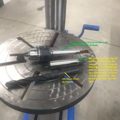 MÁY KHOAN CÔN 1M2, MOTOR 1/2HP-1PHA-1400 HỒNG KÝ HK-KC12 - HÀNG CHÍNH HÃNG