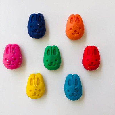 Khuôn thỏ 3D chơi bột nặn đất nặn an toàn