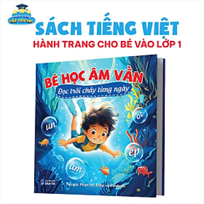 Sách Bé Học Âm Vần Tiếng Việt có App Bài Giảng cho bé 3-6 tuổi
