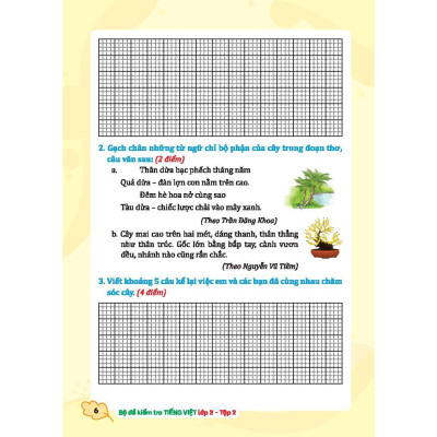 Sách - Bộ Đề Kiểm Tra Tiếng Việt Lớp 2 - Tập 2 - Minh Thắng