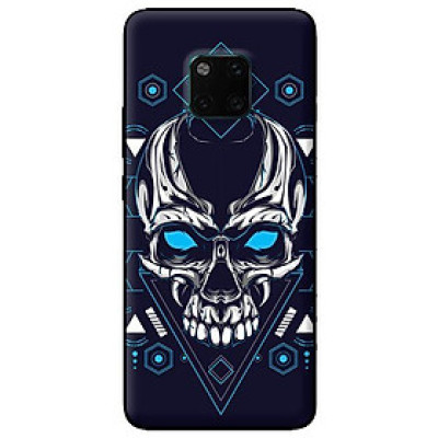 Ốp lưng in cho Huawei Mate 20 Pro mẫu Đầu Lâu Mắt Xanh - Hàng chính hãng