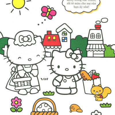Bộ 4 Cuốn Hello Kitty- Sách Tô Màu: Rèn Luyện Khả Năng Cho