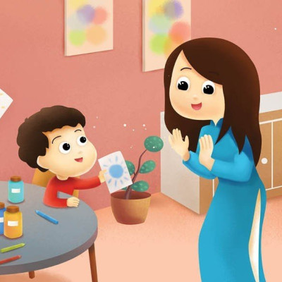 Bộ Kỹ Năng Trong Sinh Hoạt II  -Con Thích Đi Học Lắm - I Love Going To School (Song Ngữ Việt - Anh)