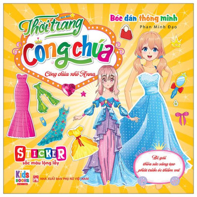 Sách - Bóc Dán Thông Minh - Thời Trang Công Chúa - Công Chúa Nhỏ Anna