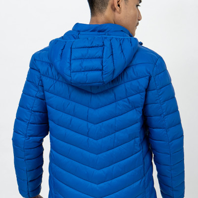 Áo Jacket nam Novelty 03 lớp lông vũ màu xanh Coban NJKMMTMNLR1805334