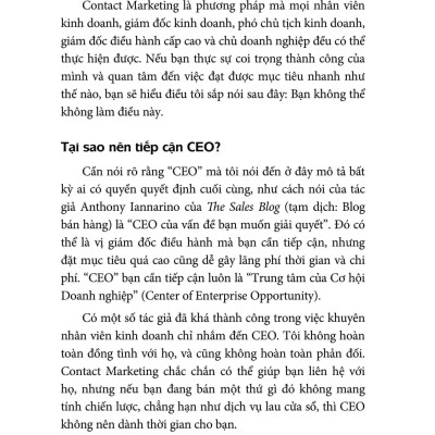 Contact Marketing - Nghệ Thuật Chinh Phục Khách Hàng