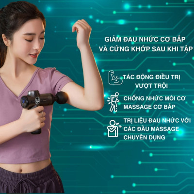 Máy massage cầm tay Smart Trend MS32N 32 chế độ 8 đầu mát xa chính hãng
