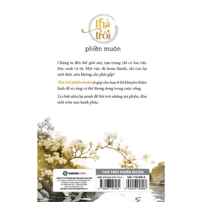 SÁCH - Thả trôi phiền muộn (TB) - Tác giả Suối Thông - Mvn Books