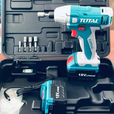 MÁY VẶN SIẾT VÍT DÙNG PIN LION 18V TOTAL (KÈM THEO 02 PIN 18V) TIDLI228181 - HÀNG CHÍNH HÃNG