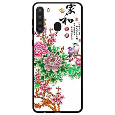 Ốp lưng dành cho Samsung Galaxy A21 mẫu Hoa Mẫu Đơn
