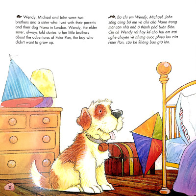 Truyện Cổ Tích Nổi Tiếng Song Ngữ Việt - Anh: Peter Pan (Tái Bản 2023)
