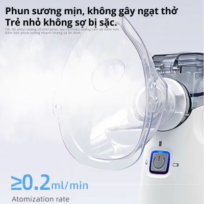 Máy Xông Khí Dung Cầm Tay Kachi YS35: Giải Pháp Hô Hấp Linh Hoạt Mọi Lúc, Mọi Nơi - hàng chính hãng