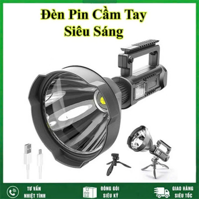 Đèn Pijn LED Siêu Sáng Cầm Tay – Đèn Hông, Pin Trâu, Chiếu Xa 500m, Siêu Bền, Dùng Cho Gia Đình & Dã Ngoại, ĐÈN TRANG TRÍ