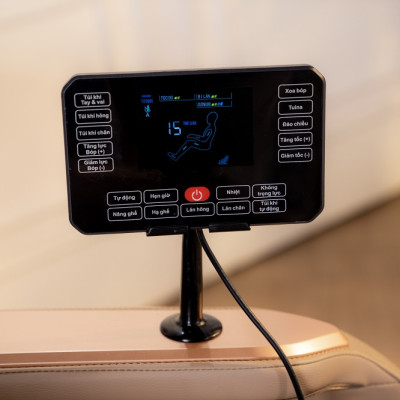 Ghế Massage Toàn Thân Đa Năng Cao Cấp Toshiko T81, điều khiển giọng nói tiếng Việt cao cấp, tổ hợp 15 bài massage chuyên sâu cùng công nghệ quét AI dò tìm huyệt đạo