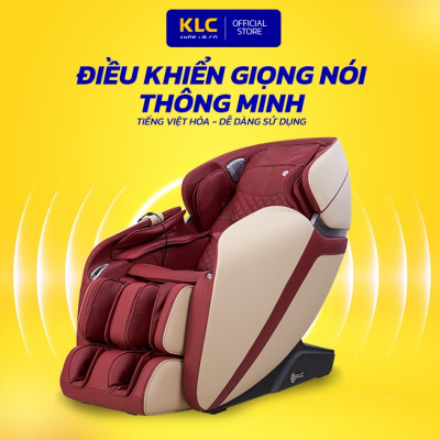 Ghế massage toàn thân KLC K6688, công nghệ nhiệt hồng ngoại kết hợp con lăn 4D, chất da cao cấp