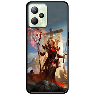 Ốp lưng dành cho Realme C35 - Realme Narzo 50A Prime mẫu Cô Gái Trượng Đỏ