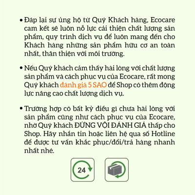 Nước rửa tay hữu cơ diệt khuẩn dạng bọt hương Quế 1000ml thương hiệu Ecocare